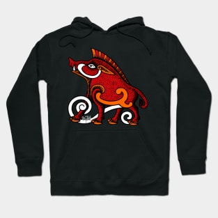 Wild Pictish War Boar Hoodie